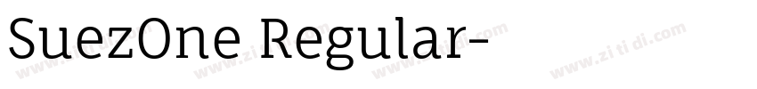 SuezOne Regular字体转换 SuezOne Regular字体转换